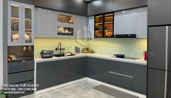 Hoàn Thiện Tủ Bếp Nhựa Cao Cấp Mrs Trâm Tại Hạ Long, Quảng Ninh