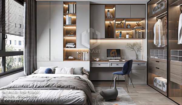 Hoàn Thiện Nội Thất Phòng Ngủ Mr Bản Tại Hạ Long, Quảng Ninh